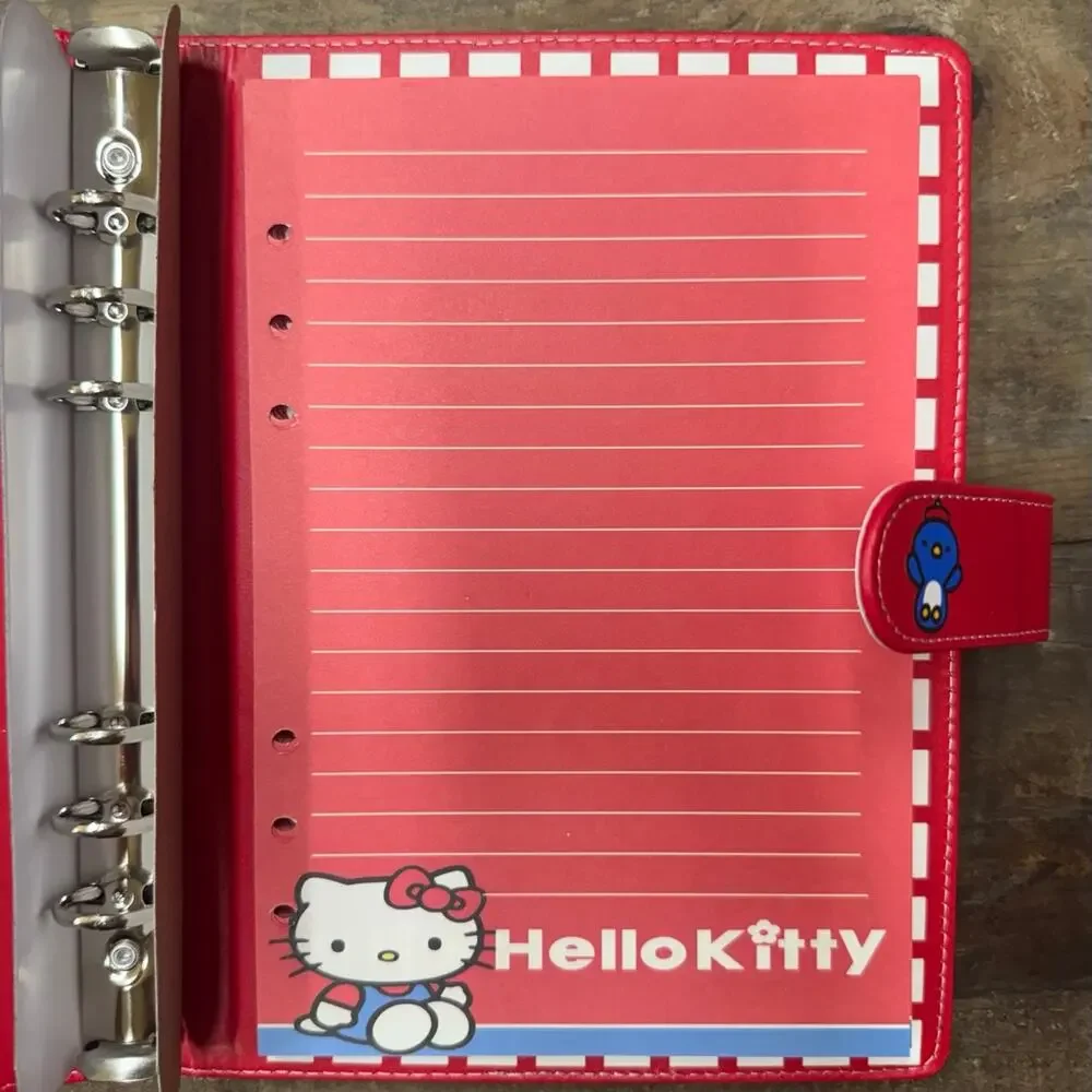 Hello Kitty A5 Binder with matching printed paper